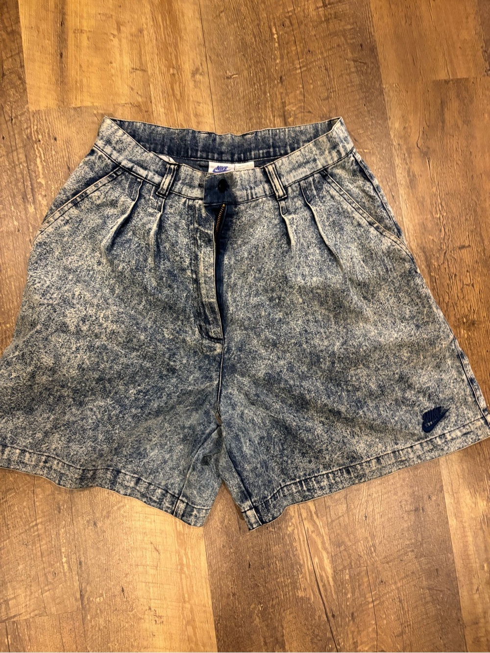 VINTAGE NIKE Court Challenge Spell Out Agassi Denim Jean short RARE